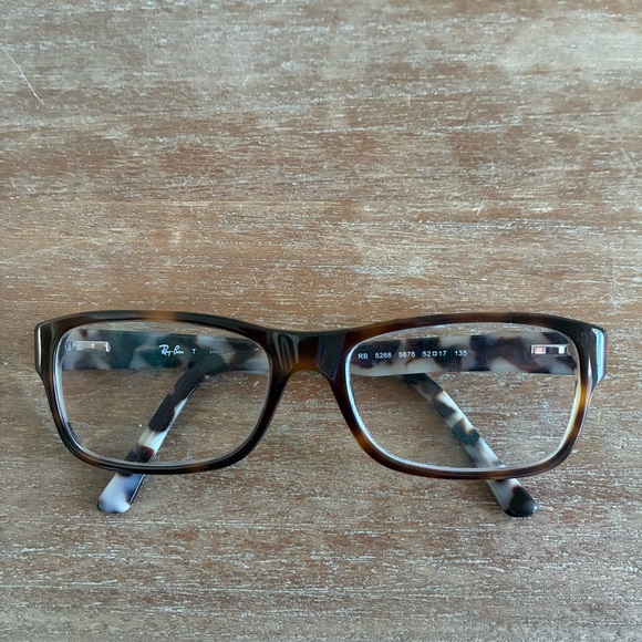 Ray-Ban RB5268 5676 Brown tortoise Patterned square Unisex Glasses Frames main image 5